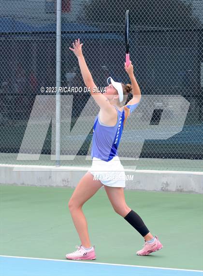 Thumbnail 3 in UIL 3A & 4A Tennis Doubles Quarterfinals photogallery.