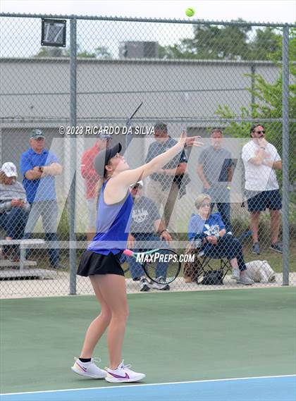 Thumbnail 3 in UIL 3A & 4A Tennis Doubles Quarterfinals photogallery.