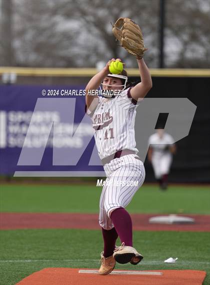 Thumbnail 3 in Antonian Prep vs. Devine (NFCA Leadoff Classic) photogallery.
