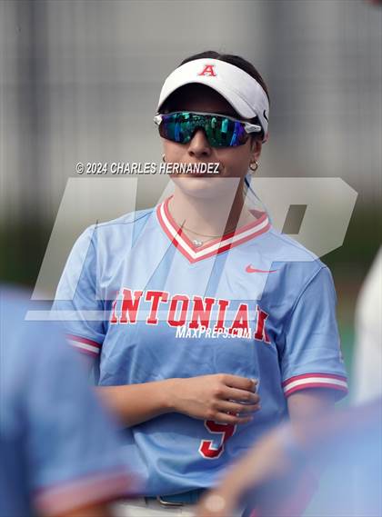 Thumbnail 3 in Antonian Prep vs. Devine (NFCA Leadoff Classic) photogallery.