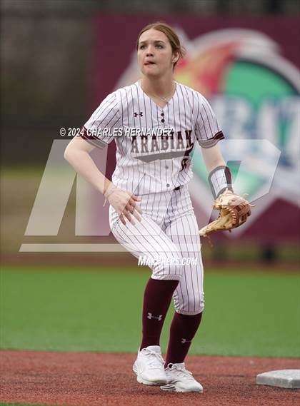 Thumbnail 3 in Antonian Prep vs. Devine (NFCA Leadoff Classic) photogallery.