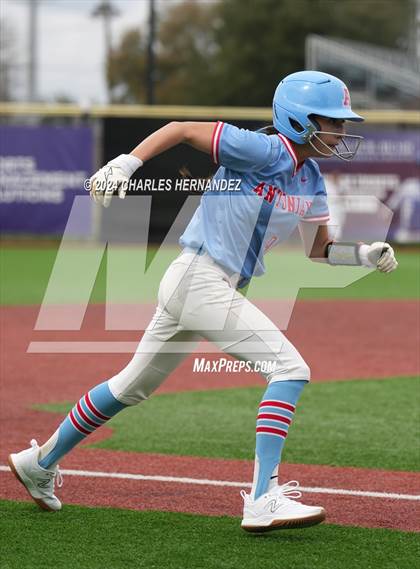 Thumbnail 2 in Antonian Prep vs. Devine (NFCA Leadoff Classic) photogallery.