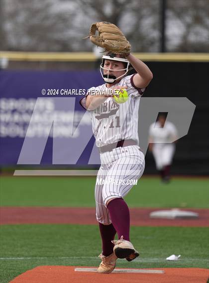 Thumbnail 2 in Antonian Prep vs. Devine (NFCA Leadoff Classic) photogallery.