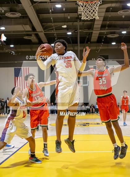 Thumbnail 1 in Poly vs. Roosevelt (Rancho Christian Eagles Showcase) photogallery.