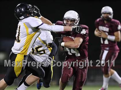 Thumbnail 2 in McQuaid Jesuit vs. Aquinas Institute (Section 5 Class A Final) photogallery.