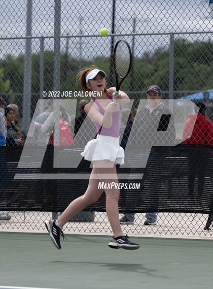 Thumbnail 1 in Liberty Hill vs Lebanon Trail (UIL 5A Girls Doubles State Quarterfinal) photogallery.