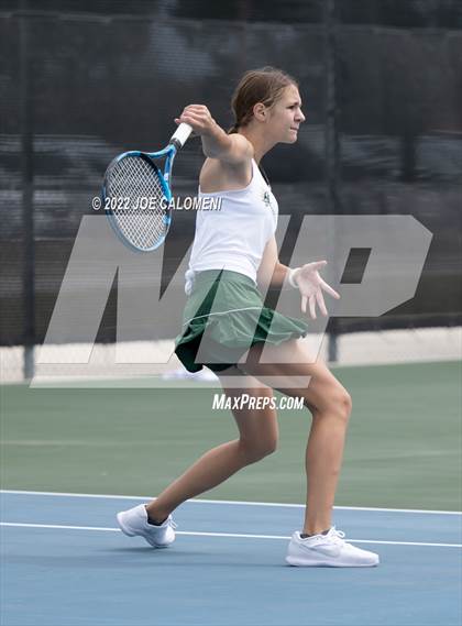 Thumbnail 2 in Liberty Hill vs Lebanon Trail (UIL 5A Girls Doubles State Quarterfinal) photogallery.