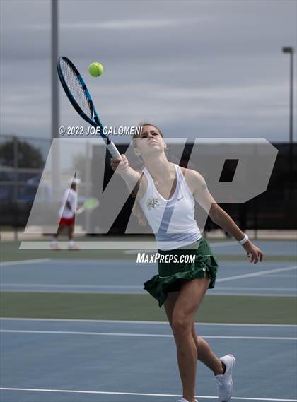 Thumbnail 2 in Liberty Hill vs Lebanon Trail (UIL 5A Girls Doubles State Quarterfinal) photogallery.