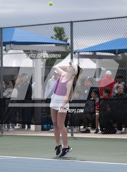 Thumbnail 3 in Liberty Hill vs Lebanon Trail (UIL 5A Girls Doubles State Quarterfinal) photogallery.