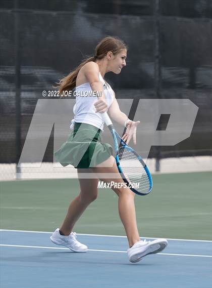 Thumbnail 2 in Liberty Hill vs Lebanon Trail (UIL 5A Girls Doubles State Quarterfinal) photogallery.