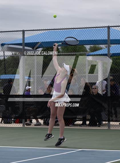 Thumbnail 3 in Liberty Hill vs Lebanon Trail (UIL 5A Girls Doubles State Quarterfinal) photogallery.