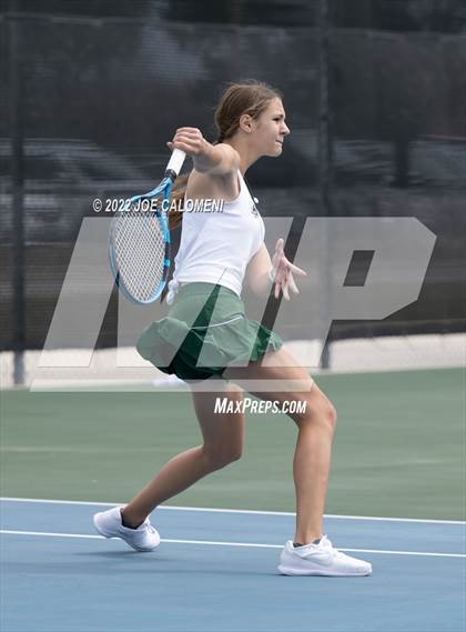 Thumbnail 1 in Liberty Hill vs Lebanon Trail (UIL 5A Girls Doubles State Quarterfinal) photogallery.
