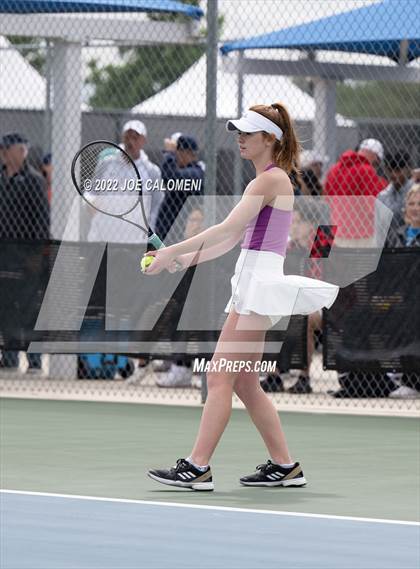 Thumbnail 1 in Liberty Hill vs Lebanon Trail (UIL 5A Girls Doubles State Quarterfinal) photogallery.