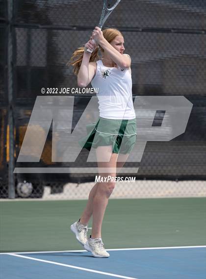 Thumbnail 3 in Liberty Hill vs Lebanon Trail (UIL 5A Girls Doubles State Quarterfinal) photogallery.