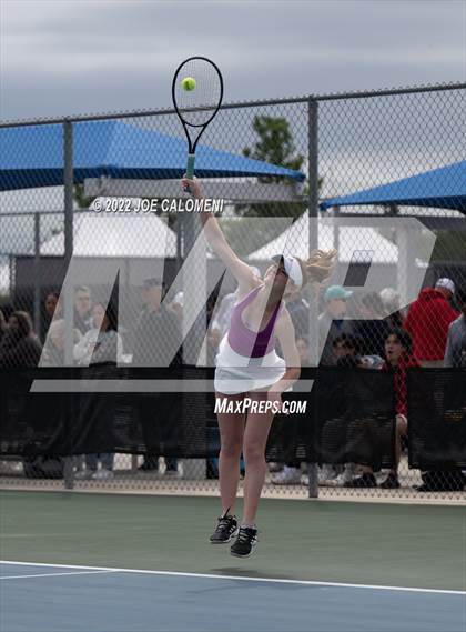 Thumbnail 3 in Liberty Hill vs Lebanon Trail (UIL 5A Girls Doubles State Quarterfinal) photogallery.