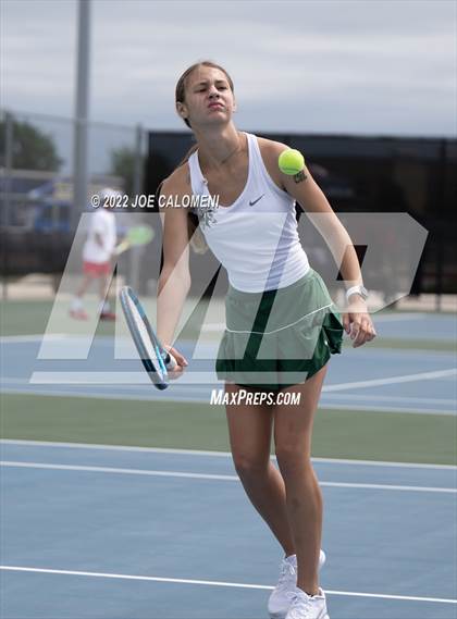 Thumbnail 2 in Liberty Hill vs Lebanon Trail (UIL 5A Girls Doubles State Quarterfinal) photogallery.