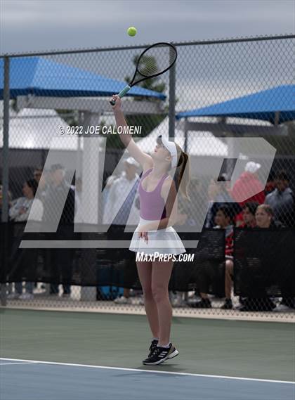 Thumbnail 1 in Liberty Hill vs Lebanon Trail (UIL 5A Girls Doubles State Quarterfinal) photogallery.