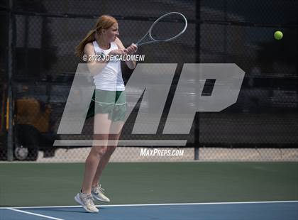 Thumbnail 3 in Liberty Hill vs Lebanon Trail (UIL 5A Girls Doubles State Quarterfinal) photogallery.