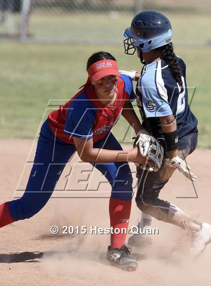 Thumbnail 1 in Saugus vs Los Alamitos (Michelle Carew Classic) photogallery.