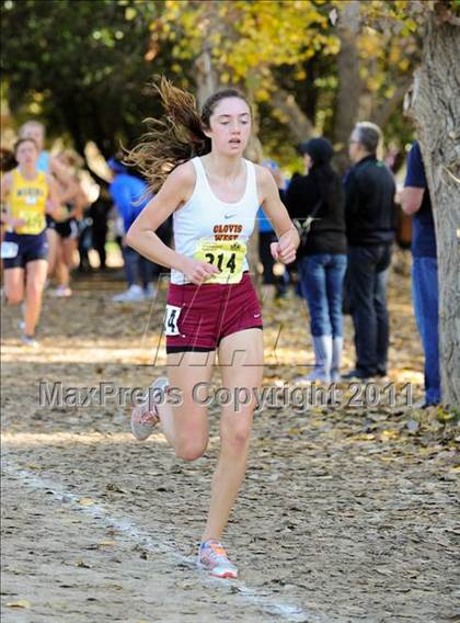 Thumbnail 2 in CIF State Cross Country Championships (Girls Division I) photogallery.