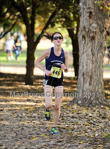 Thumbnail 2 in CIF State Cross Country Championships (Girls Division I) photogallery.