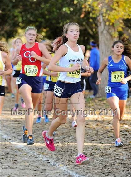 Thumbnail 1 in CIF State Cross Country Championships (Girls Division I) photogallery.