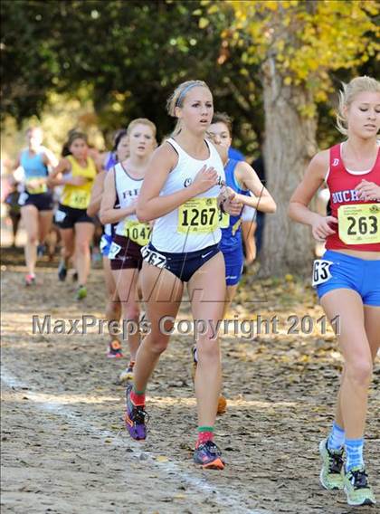 Thumbnail 2 in CIF State Cross Country Championships (Girls Division I) photogallery.