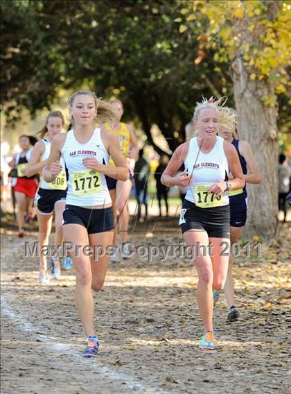 Thumbnail 1 in CIF State Cross Country Championships (Girls Division I) photogallery.