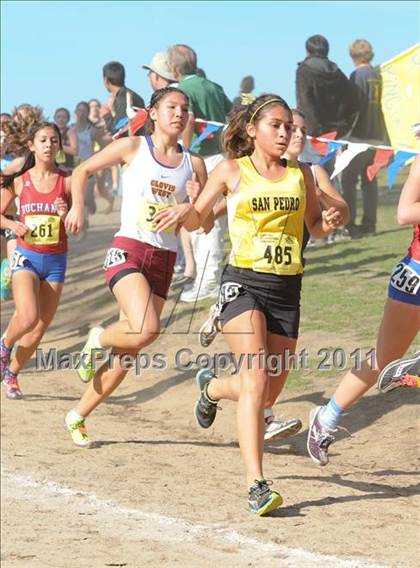 Thumbnail 2 in CIF State Cross Country Championships (Girls Division I) photogallery.