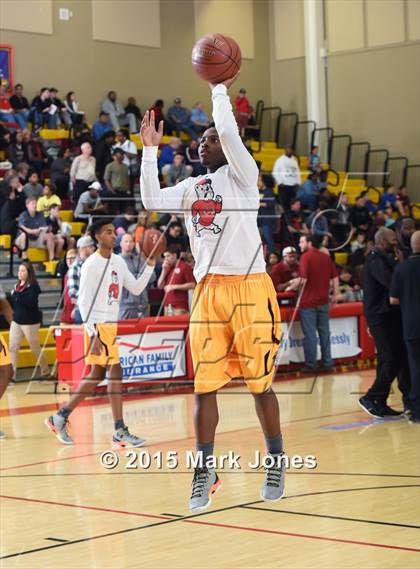 Thumbnail 1 in Advanced Preparatory International vs Hillcrest Academy (Hoophall West Invitational) photogallery.
