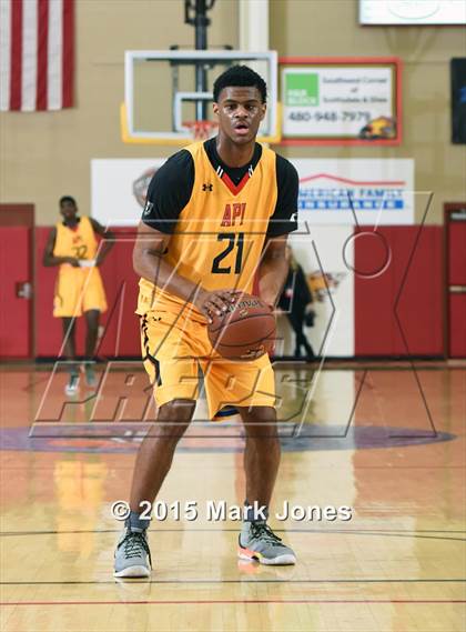 Thumbnail 2 in Advanced Preparatory International vs Hillcrest Academy (Hoophall West Invitational) photogallery.