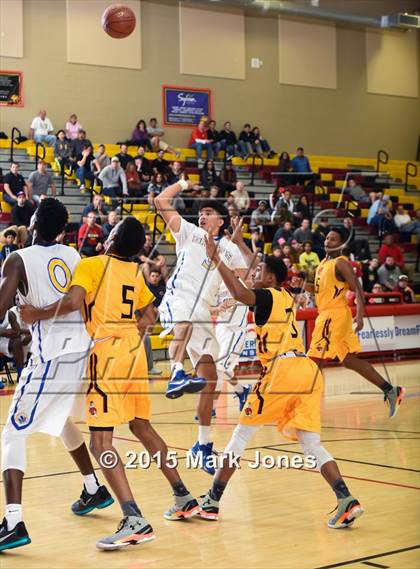 Thumbnail 1 in Advanced Preparatory International vs Hillcrest Academy (Hoophall West Invitational) photogallery.