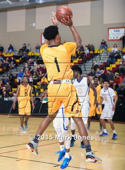 Thumbnail 2 in Advanced Preparatory International vs Hillcrest Academy (Hoophall West Invitational) photogallery.