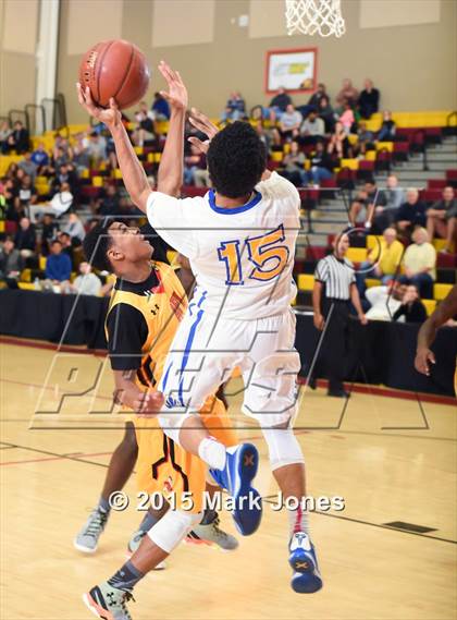 Thumbnail 2 in Advanced Preparatory International vs Hillcrest Academy (Hoophall West Invitational) photogallery.