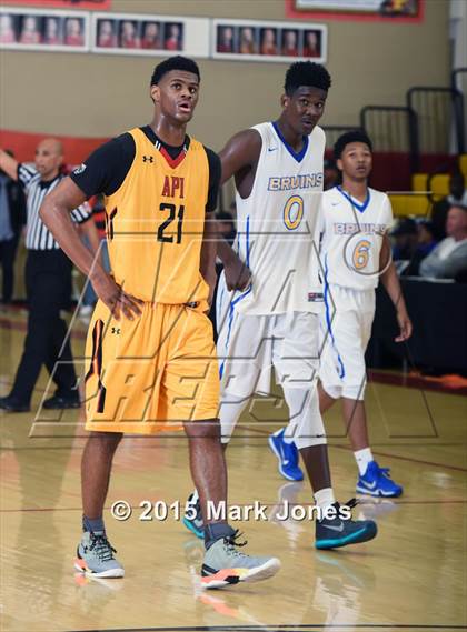 Thumbnail 1 in Advanced Preparatory International vs Hillcrest Academy (Hoophall West Invitational) photogallery.