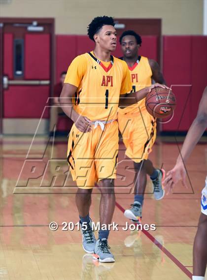 Thumbnail 1 in Advanced Preparatory International vs Hillcrest Academy (Hoophall West Invitational) photogallery.