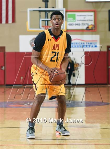 Thumbnail 1 in Advanced Preparatory International vs Hillcrest Academy (Hoophall West Invitational) photogallery.