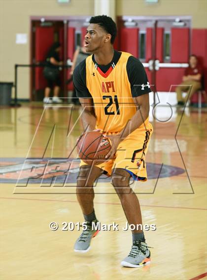 Thumbnail 1 in Advanced Preparatory International vs Hillcrest Academy (Hoophall West Invitational) photogallery.