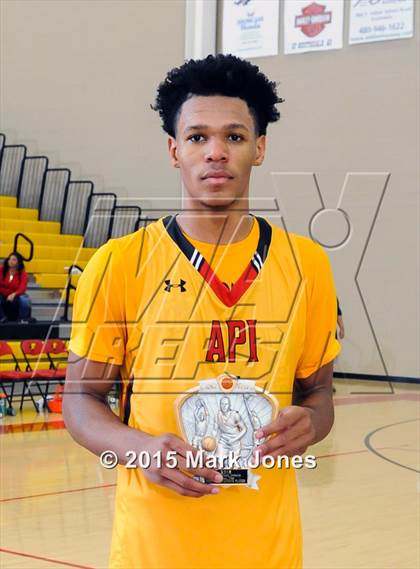 Thumbnail 1 in Advanced Preparatory International vs Hillcrest Academy (Hoophall West Invitational) photogallery.