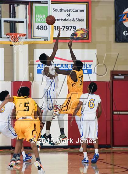 Thumbnail 2 in Advanced Preparatory International vs Hillcrest Academy (Hoophall West Invitational) photogallery.
