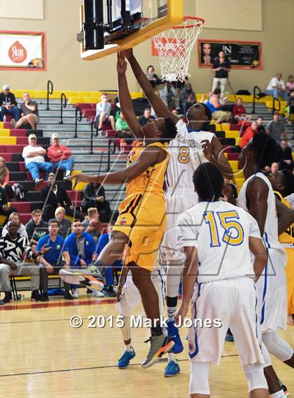 Thumbnail 1 in Advanced Preparatory International vs Hillcrest Academy (Hoophall West Invitational) photogallery.