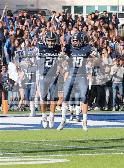 Thumbnail 2 in Central Valley Christian @ Marin Catholic (CIF 4AA Final) photogallery.