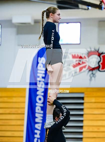 Thumbnail 2 in Oak Ridge vs. West Park (CIF SJS Div 1 Stunt Finals) photogallery.
