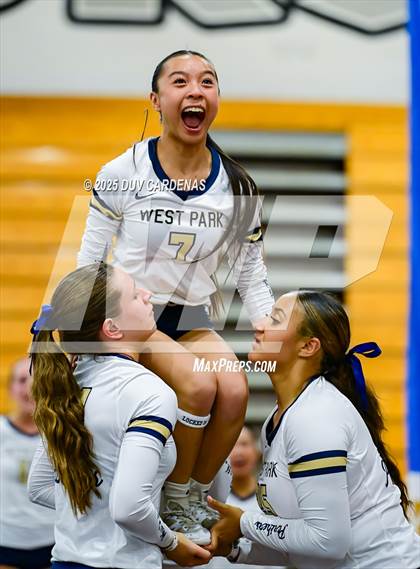 Thumbnail 1 in Oak Ridge vs. West Park (CIF SJS Div 1 Stunt Finals) photogallery.