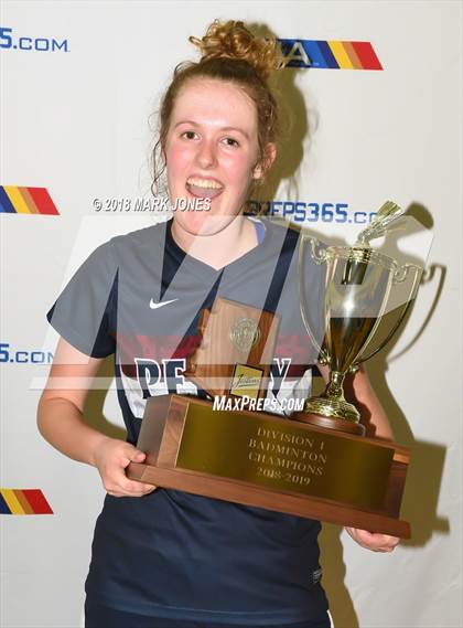 Thumbnail 3 in 2018 AIA Girls Badminton State Championships (Awards Photos) photogallery.