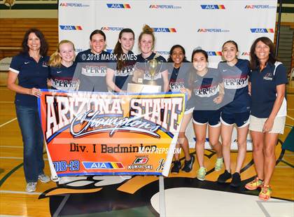Thumbnail 2 in 2018 AIA Girls Badminton State Championships (Awards Photos) photogallery.
