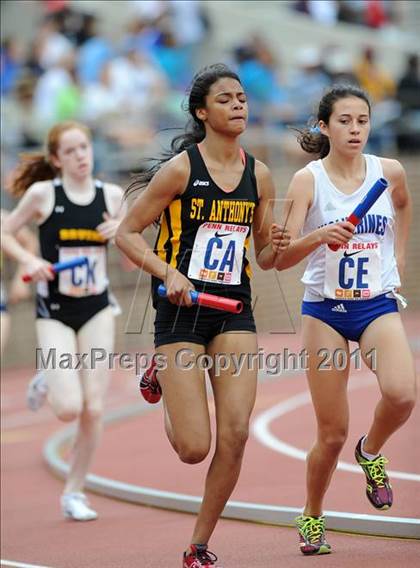 Thumbnail 2 in 117th Penn Relays (Girls 4x800m Large School Event 105) photogallery.