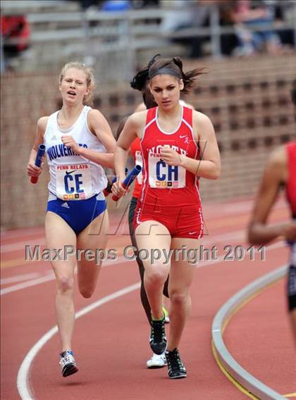 Thumbnail 2 in 117th Penn Relays (Girls 4x800m Large School Event 105) photogallery.