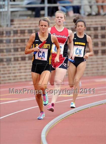 Thumbnail 3 in 117th Penn Relays (Girls 4x800m Large School Event 105) photogallery.