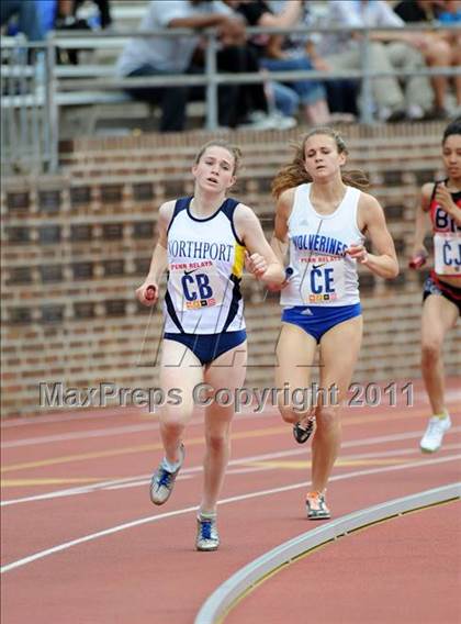 Thumbnail 2 in 117th Penn Relays (Girls 4x800m Large School Event 105) photogallery.